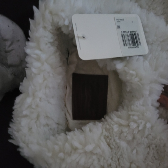 Levi's® Premium BABY BUBBLE SHERPA TRUCKER JACKET Coconut Milk - White - Picture 7 of 11